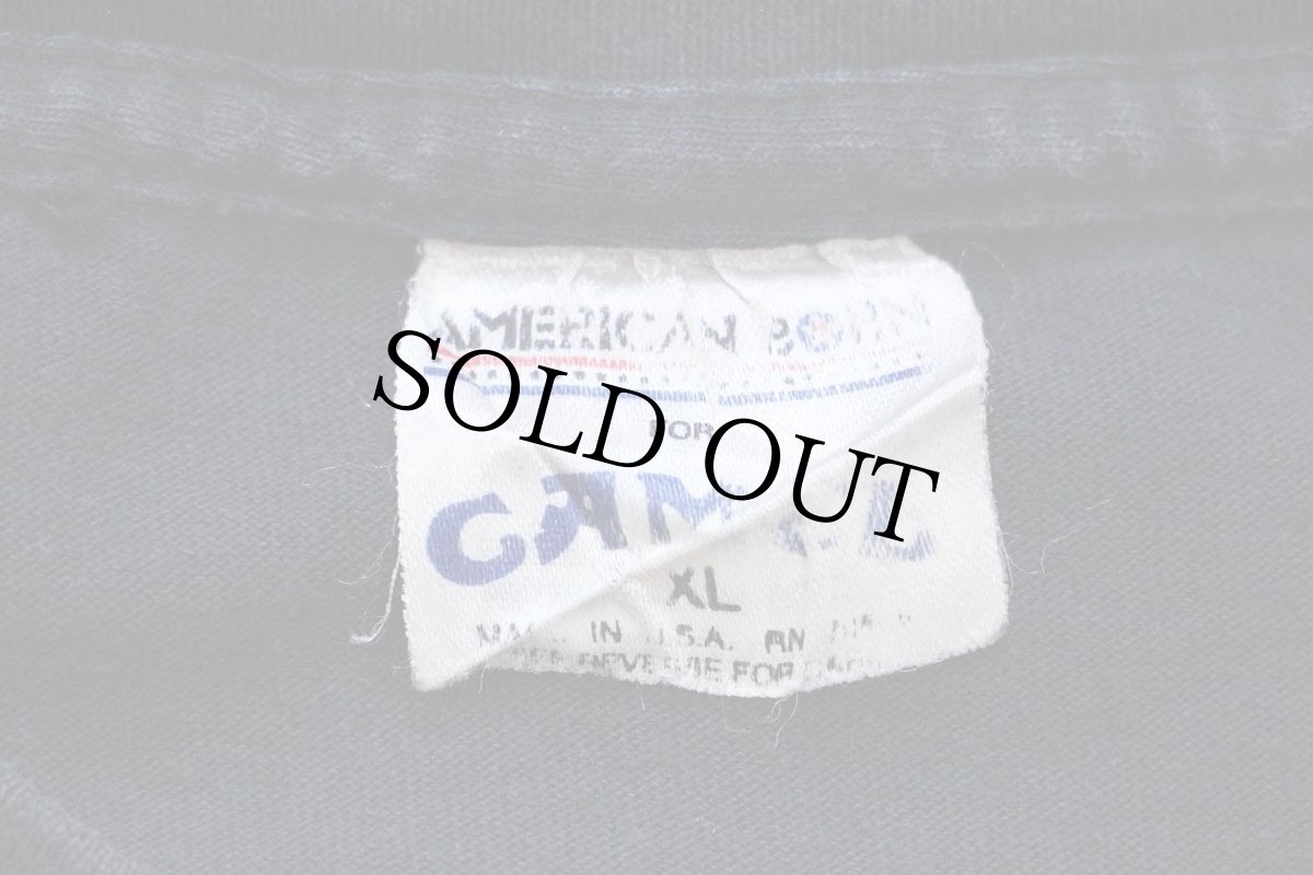 画像5: 90s USA製 CAMEL キャメル BOSTON アイスホッケー コットン ポケットTシャツ 黒 XL (5)