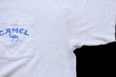画像7: 90s USA製 CAMEL キャメル THE HARD PACK ポケットTシャツ 白 XL (7)