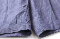 画像6: デッドストック★50s フランス軍 FRENCH NAVY ツータック リネン ショートパンツ w38★ショーツ (6)