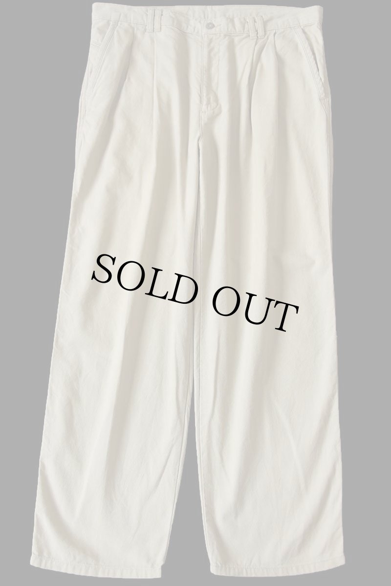 画像2: 90s DOCKERSドッカーズ ツータック コットン キャンバス パンツ カーキ W36 L30★Levi'sリーバイス (2)