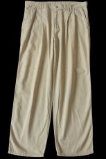 画像2: 90s DOCKERSドッカーズ ツータック コットン キャンバス パンツ カーキ w36 L30★Levi'sリーバイス (2)