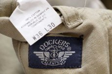 画像6: 90s DOCKERSドッカーズ ツータック コットン キャンバス パンツ カーキ w36 L30★Levi'sリーバイス (6)