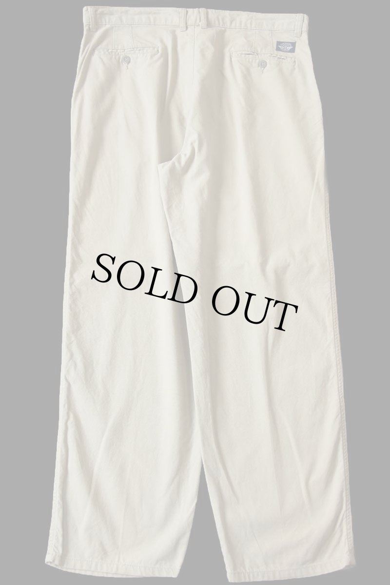 画像3: 90s DOCKERSドッカーズ ツータック コットン キャンバス パンツ カーキ W36 L30★Levi'sリーバイス (3)