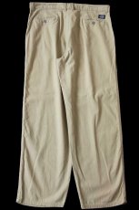 画像3: 90s DOCKERSドッカーズ ツータック コットン キャンバス パンツ カーキ w36 L30★Levi'sリーバイス (3)