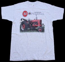 画像2: 90s USA製 McCORMICK FARMALL ロゴ トラクター コットンTシャツ 杢ライトグレー XL (2)