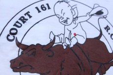 画像4: 90s USA製 R.O.J. FRED'S BULLHORNS OF 95 ロデオ ポケット付き コットンTシャツ 白 XL (4)