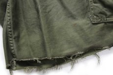 画像8: 50s 米軍 U.S.ARMY M-51 カットオフ コットンサテン フィールド カーゴ ショートパンツ オリーブグリーン M★ショーツ (8)