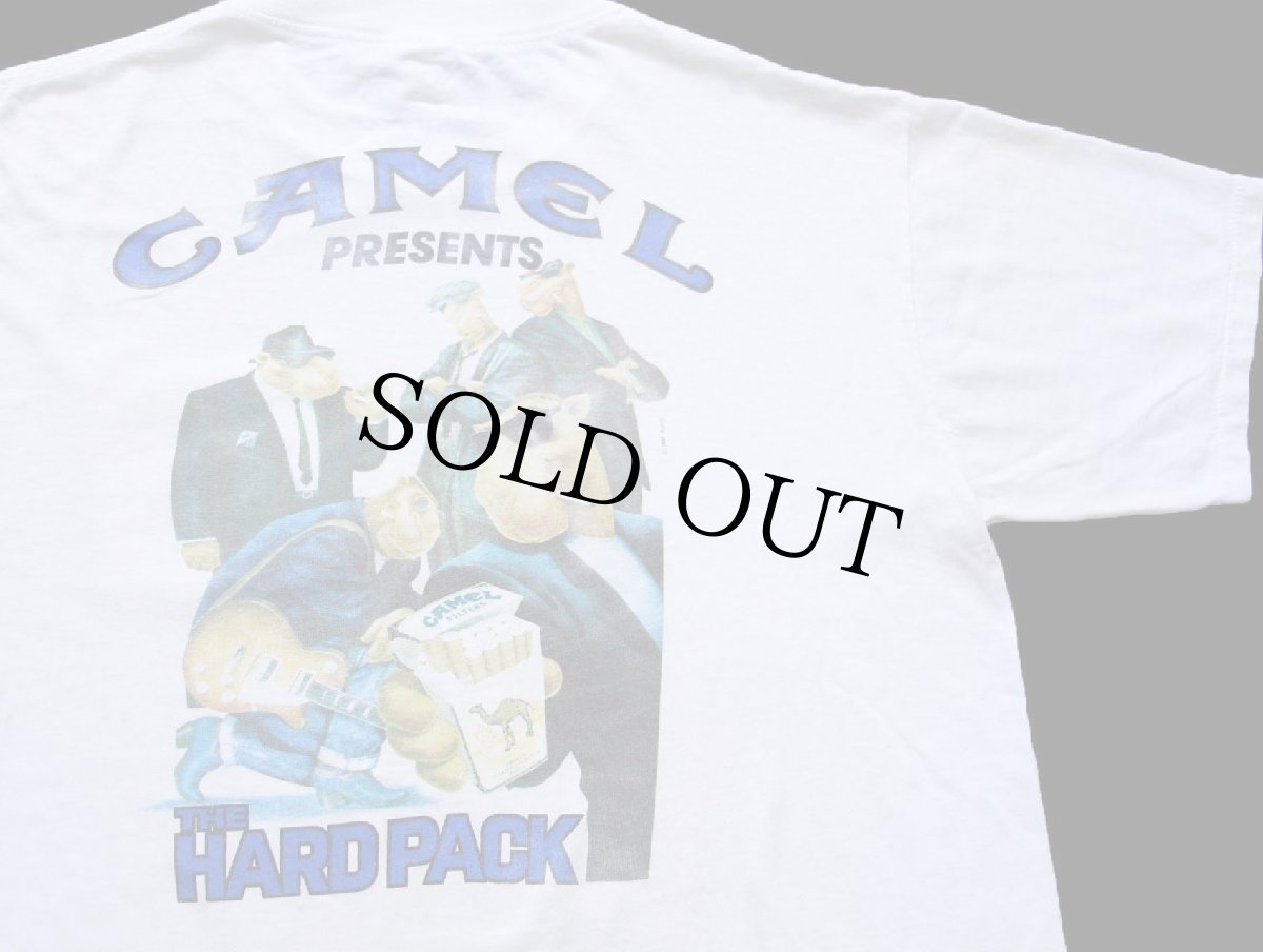 画像1: 90s USA製 CAMEL キャメル THE HARD PACK ポケットTシャツ 白 XL (1)