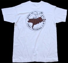 画像3: 90s USA製 R.O.J. FRED'S BULLHORNS OF 95 ロデオ ポケット付き コットンTシャツ 白 XL (3)