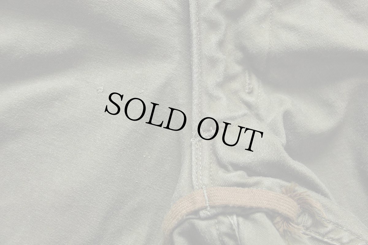 画像7: 50s 米軍 U.S.ARMY M-51 カットオフ コットンサテン フィールド カーゴ ショートパンツ オリーブグリーン M★ショーツ (7)