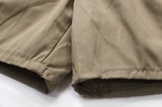 画像6: 80s イタリア軍 ツータック コットンツイル ショートパンツ カーキ w33★ショーツ (6)