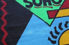 画像5: 90s USA製 SOHO NEW YORK CITY アート コットンTシャツ 白 L (5)