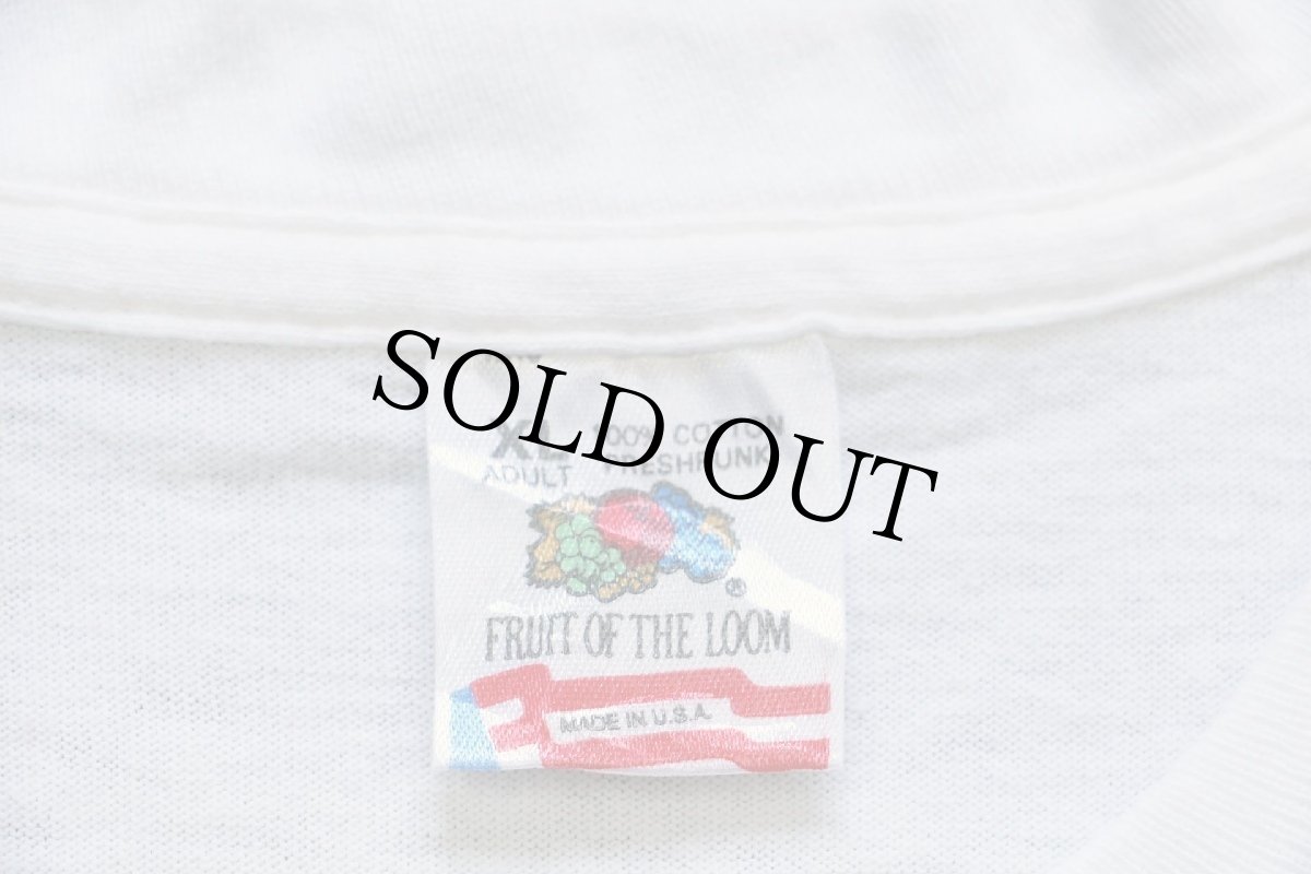 画像5: 90s USA製 BLOOM COUNTY OPUS PENGUIN I'M NOT MYSELF TODAY バークリー ブレシド イラスト コットンTシャツ 白 XL (5)