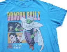 画像1: DRAGONBALL Z ドラゴンボールZ 魔 ピッコロ 孫悟飯 コットンTシャツ 青 L (1)