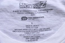画像5: DRAGONBALL Z ドラゴンボールZ 孫悟空 孫悟飯 トランクス ベジータ ピッコロ キャラクター コットンTシャツ 白 L★B (5)