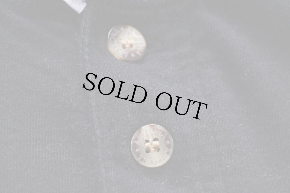 画像5: 00s ARIZONA 無地 ヘンリーネック コットンTシャツ 黒 M (5)