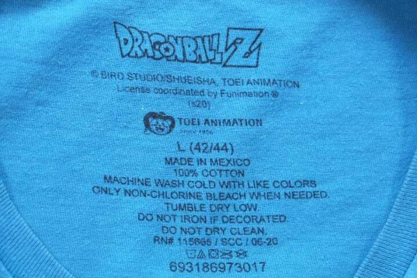 DRAGONBALL Z ドラゴンボールZ 魔 ピッコロ 孫悟飯 コットンTシャツ 青