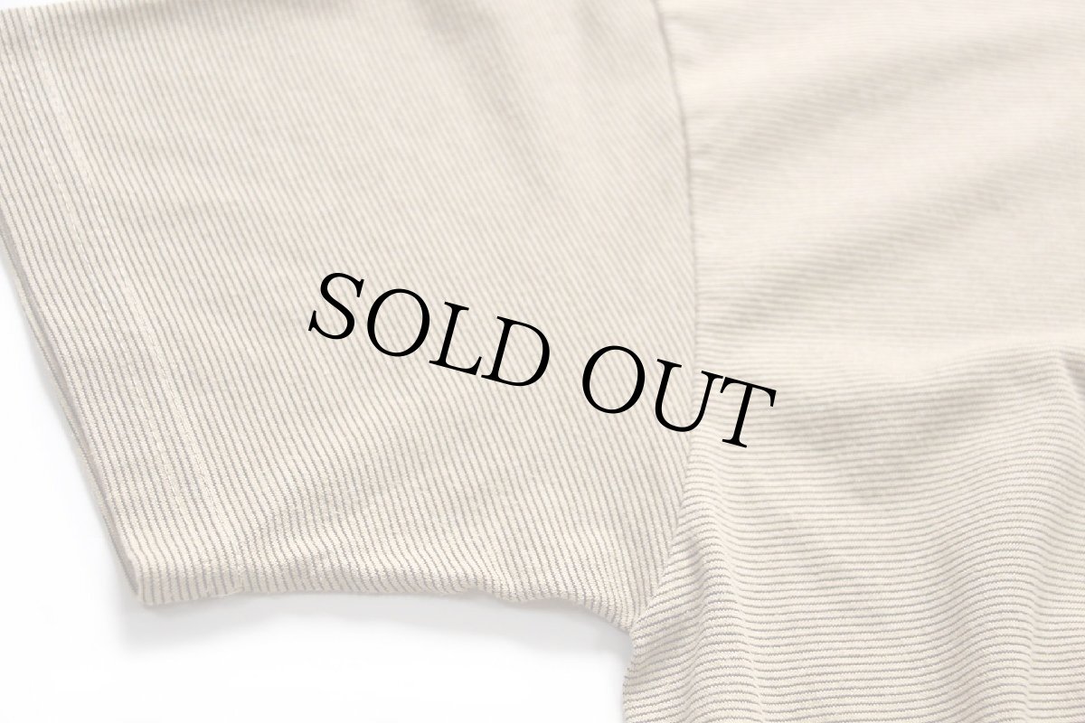 画像6: 90s USA製 BASIC EDITIONS ボーダー Tシャツ 薄茶×黒 M (6)