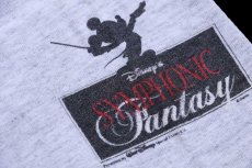 画像5: 90s USA製 DISNEYディズニー SYMPHONIC Fantasy ミッキー マウス コットンTシャツ 杢ライトグレー XL (5)