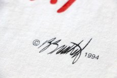 画像4: 90s USA製 BLOOM COUNTY OPUS PENGUIN I'M NOT MYSELF TODAY バークリー ブレシド イラスト コットンTシャツ 白 XL (4)