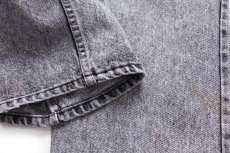 画像9: 90s USA製 Levi'sリーバイス 540 ダメージ ケミカルウォッシュ ブラック デニムパンツ w38 L30★アシッド (9)