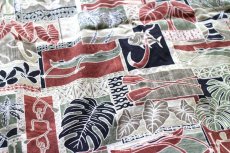 画像7: USA製 GO BAREFOOT 総柄 コットン アロハシャツ XL (7)