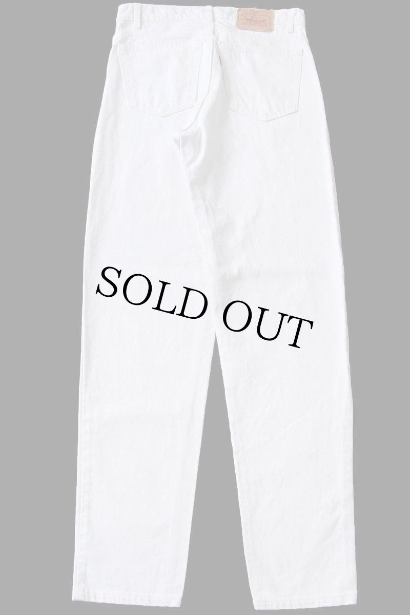 画像3: 90s USA製 Levi'sリーバイス 550 ホワイト デニムパンツ W34 L34 (3)