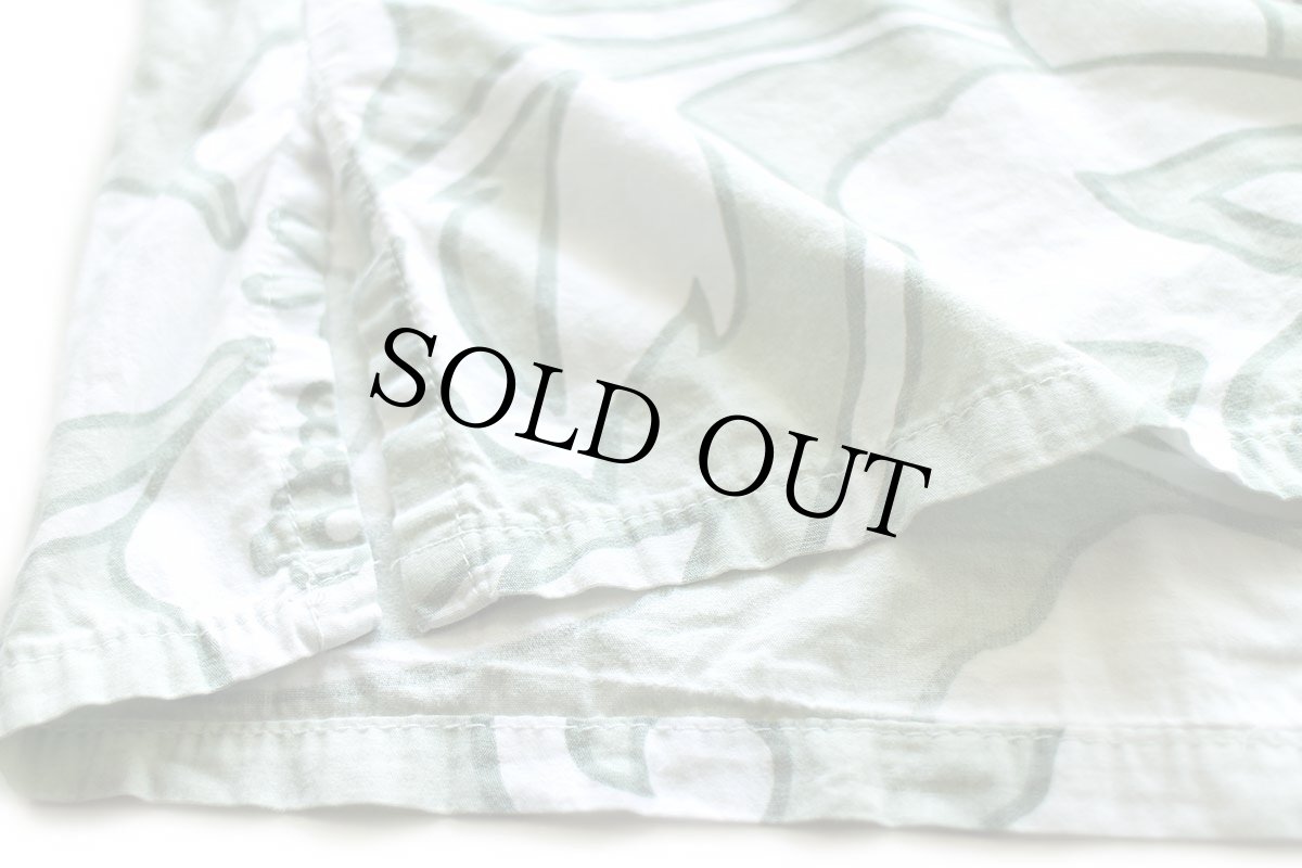 画像7: USA製 RON JON SURF SHOP ハイビスカス柄 オープンカラー コットン アロハシャツ M (7)