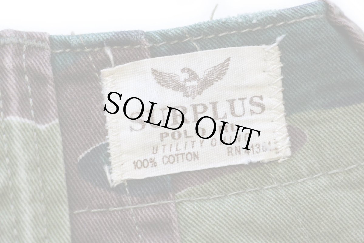 画像6: 00s ポロ ラルフローレン SURPLUS VINTAGE COMBAT CARGO ジグソーカモ コットン カーゴ ショートパンツ 33★ショーツ (6)