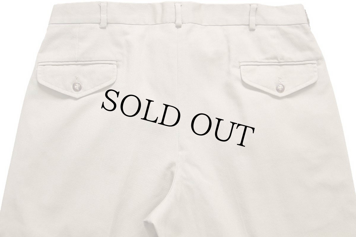 画像5: 90s L.L.Bean ツータック スラックス パンツ カーキ W35 (5)