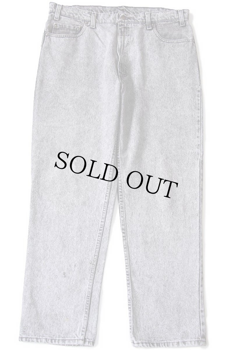 画像2: 90s USA製 Levi'sリーバイス 540 ダメージ ケミカルウォッシュ ブラック デニムパンツ W38 L30★アシッド (2)