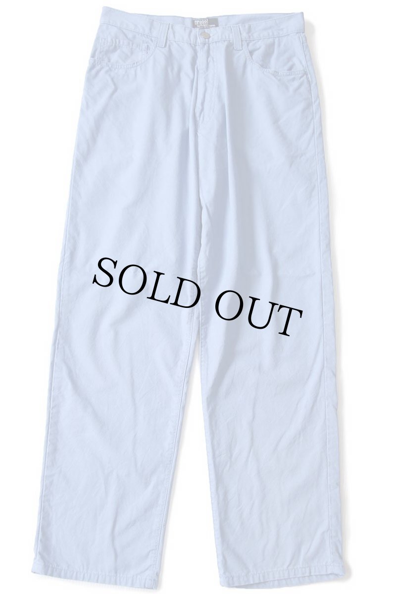 画像2: 90s USA製 ポロ ラルフローレン コットンパンツ ライトブルー W32 L30 (2)