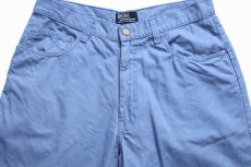 画像4: 90s USA製 ポロ ラルフローレン コットンパンツ ライトブルー w32 L30 (4)