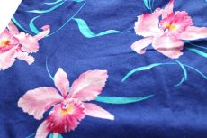 画像5: 90s USA製 HAWAII BLUES ハイビスカス柄 オープンカラー コットン アロハシャツ M (5)