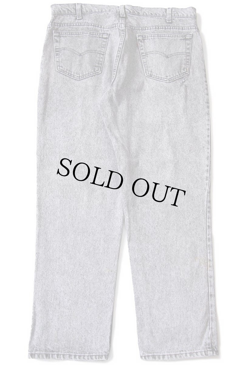 画像3: 90s USA製 Levi'sリーバイス 540 ダメージ ケミカルウォッシュ ブラック デニムパンツ W38 L30★アシッド (3)