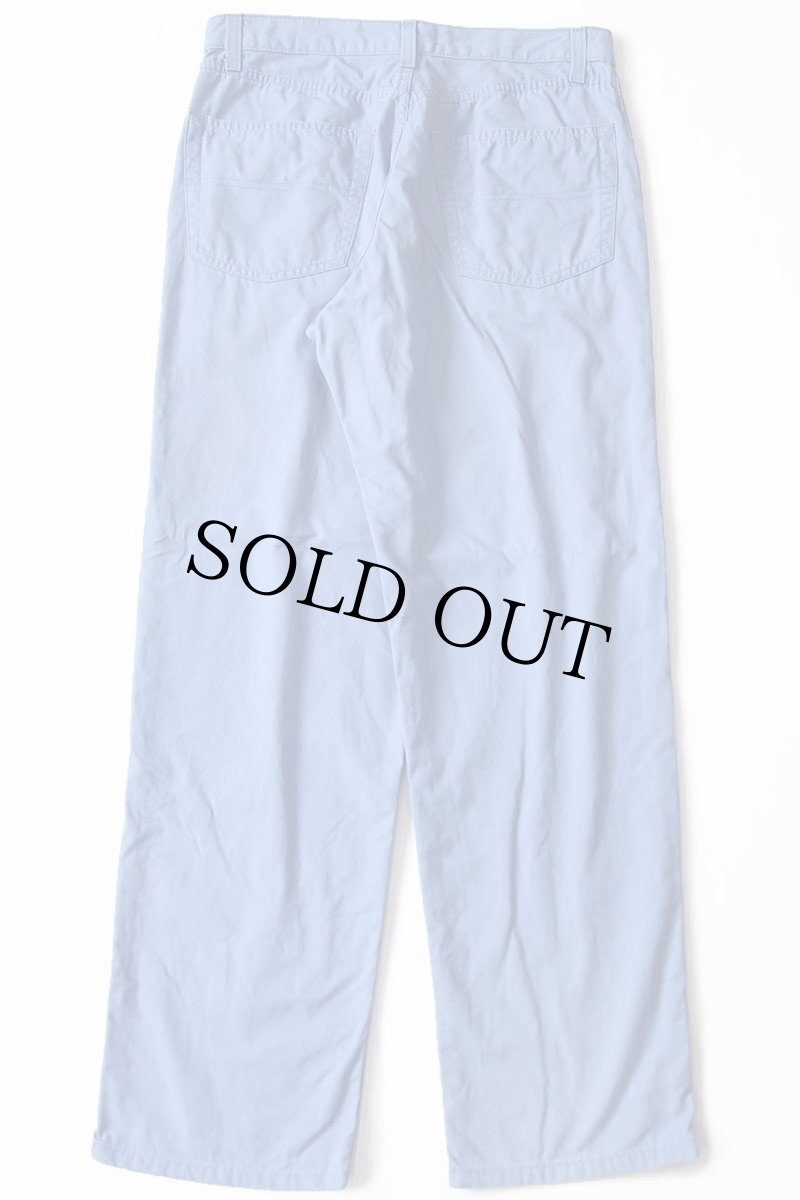 画像3: 90s USA製 ポロ ラルフローレン コットンパンツ ライトブルー W32 L30 (3)