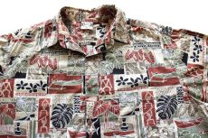 画像3: USA製 GO BAREFOOT 総柄 コットン アロハシャツ XL (3)