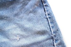 画像5: 90s USA製 Levi'sリーバイス 501 ダメージ カットオフ デニム ショートパンツ ヒゲ w34★ショーツ (5)