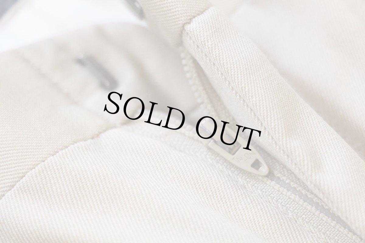 画像7: 90s ポロ ラルフローレン ツータック スラックス ウール ギャバジン パンツ ベージュ W36 (7)