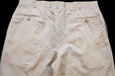 画像5: 90s ポロ ラルフローレン ツータック スラックス ウール ギャバジン パンツ ベージュ w36 (5)