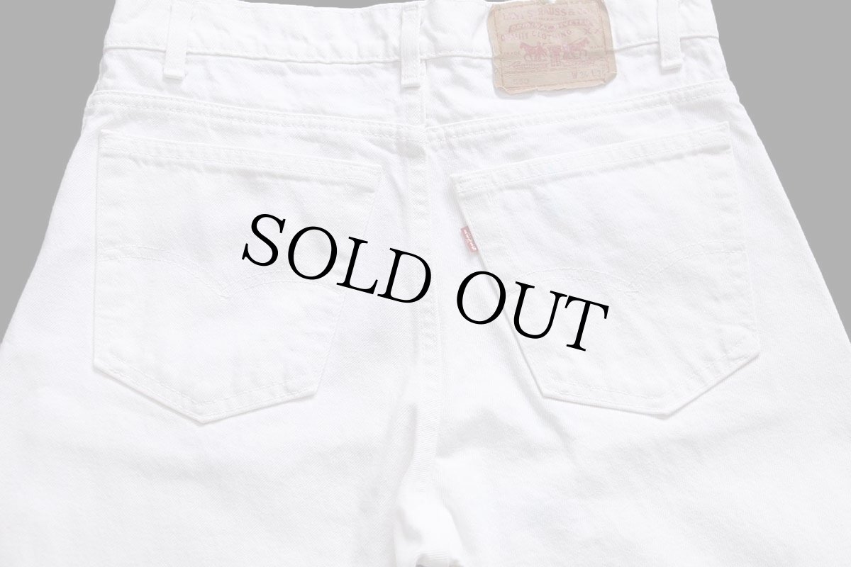 画像5: 90s USA製 Levi'sリーバイス 550 ホワイト デニムパンツ W34 L34 (5)
