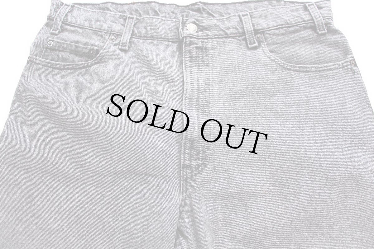 画像4: 90s USA製 Levi'sリーバイス 540 ダメージ ケミカルウォッシュ ブラック デニムパンツ W38 L30★アシッド (4)