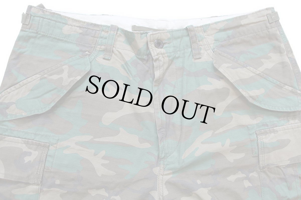 画像3: ポロ ラルフローレン UTILITY ブラウンリーフカモ コットン カーゴ ショートパンツ 34★ショーツ (3)