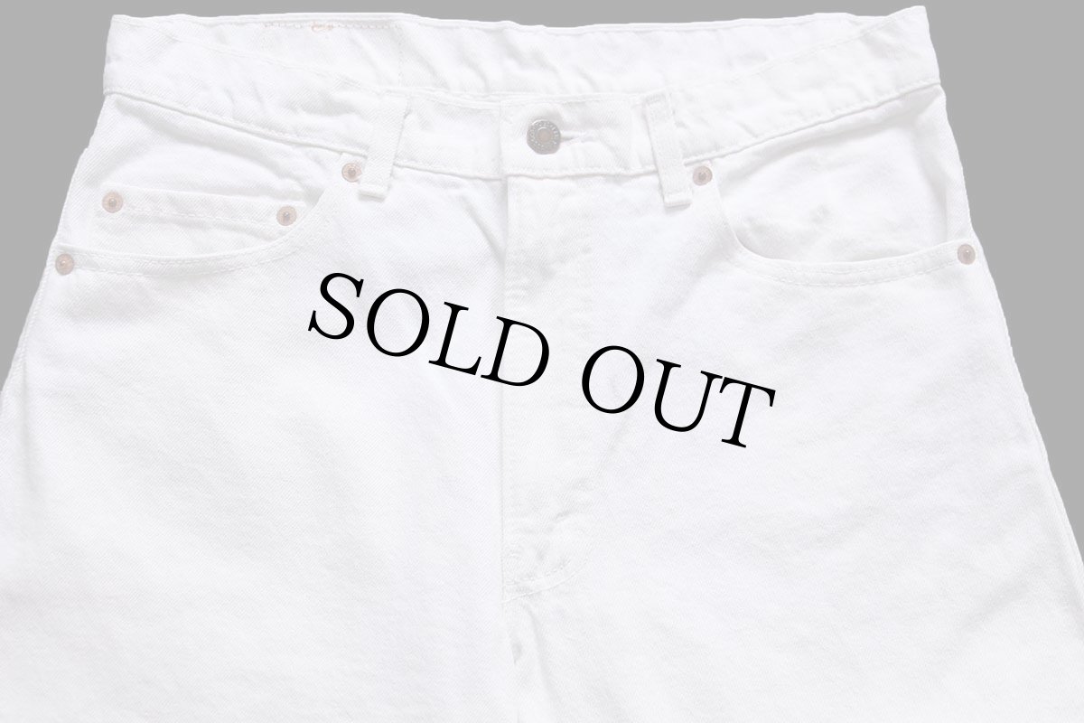 画像4: 90s USA製 Levi'sリーバイス 550 ホワイト デニムパンツ W34 L34 (4)