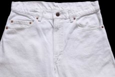 画像4: 90s USA製 Levi'sリーバイス 550 ホワイト デニムパンツ w34 L34 (4)