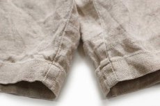 画像6: 90s GAPギャップ Easy Fit ツータック リネン ショートパンツ グレーベージュ 40★ショーツ (6)
