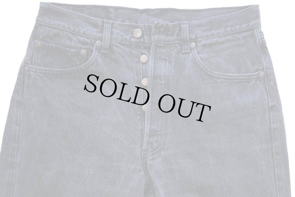 画像4: 90s USA製 Levi'sリーバイス 501 後染め ブラック デニムパンツ W32 (4)