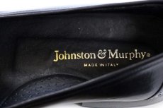 画像5: イタリア製 Johnston & Murphy ジョンストン&マーフィー ブローグ ローファー レザーシューズ 黒 9 1/2 M★革靴 (5)