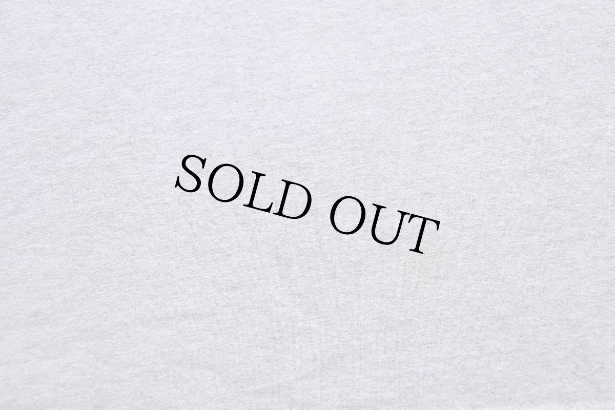 画像7: MICKEY MOUSE CLUB ミッキー マウス 染み込みプリント コットン リンガーTシャツ 杢グレー×黒 XL★特大 (7)