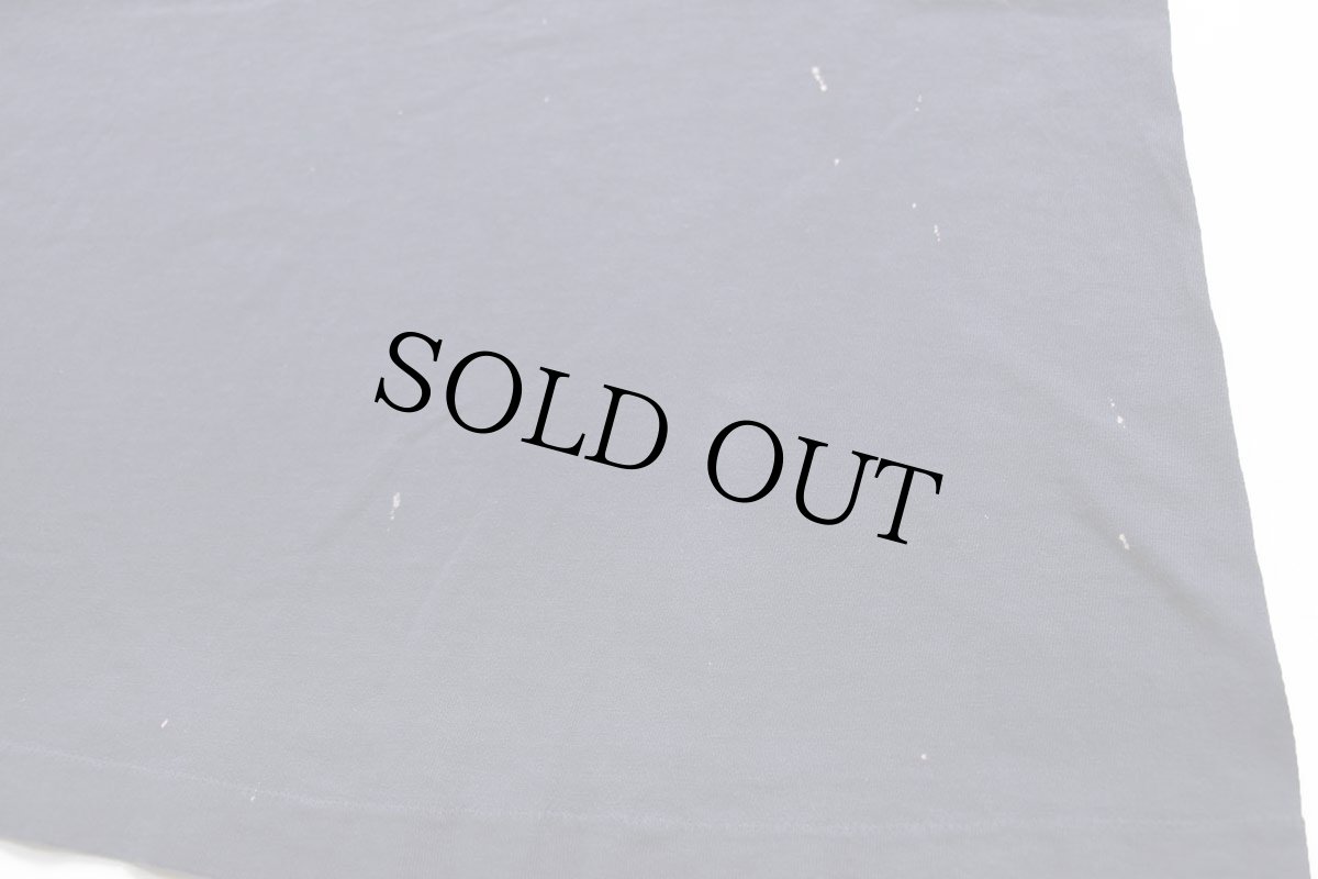 画像5: 90s USA製 Calvin Klein Jeans カルバンクライン ロゴ ひび割れプリント ブリーチ飛び コットンTシャツ 紺 L-XL (5)